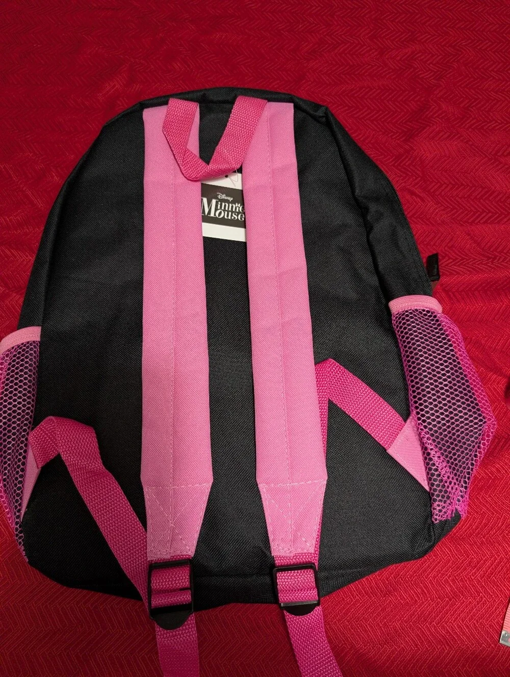 Disney Minnie Mouse Black Pink Yellow Kids Backpack with Ears